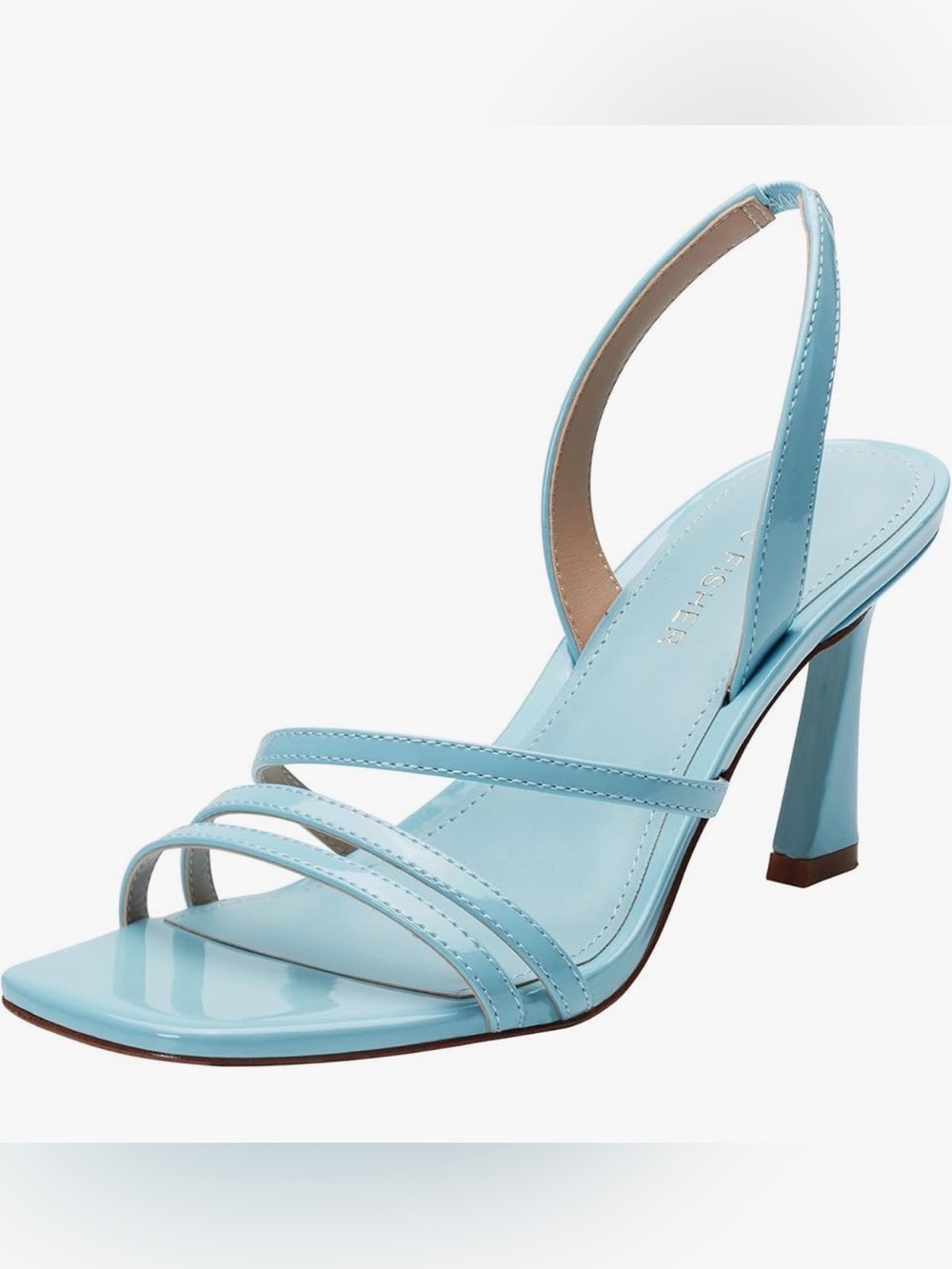 Marc Fisher Light Blue Patent Strappy Sling/Marc Fisher Women's Nalina /Size 7 - Picture 5 of 8